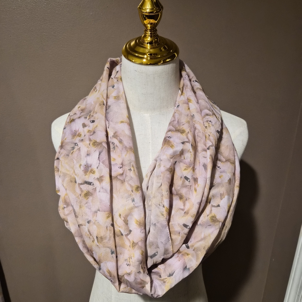 H&M Soft Pink Floral Scarf